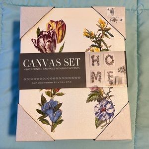 Floral Canvas Set - HOME